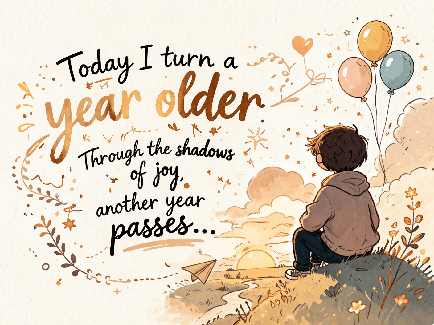 Today I turn a year older